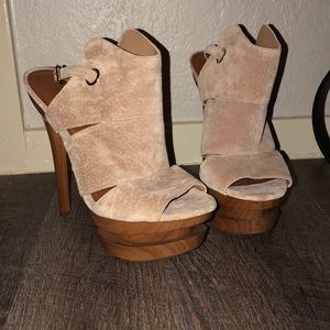 Suede High Heels